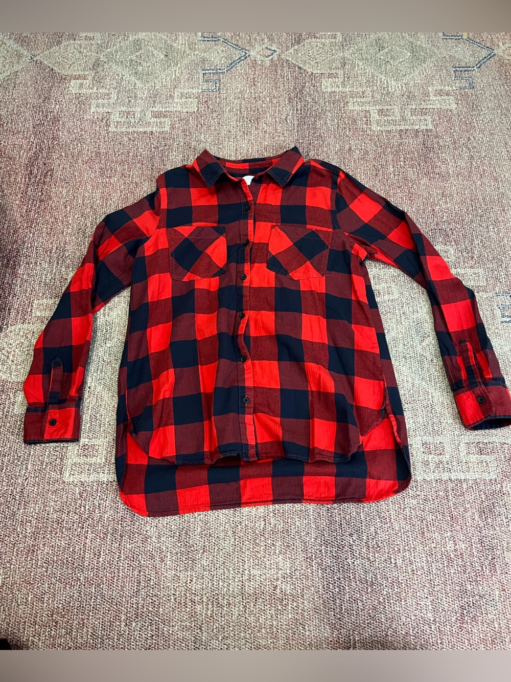 Old Navy men’s medium classic button down soft cotton flannel like new